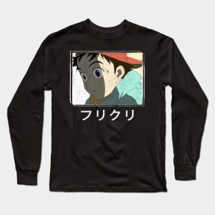 Fooly Cooly (FLCL) - Vintage Faded Aesthetic Long Sleeve T-Shirt